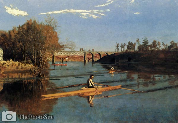 Max schmitt in a single scull Thomas Eakins - Click Image to Close