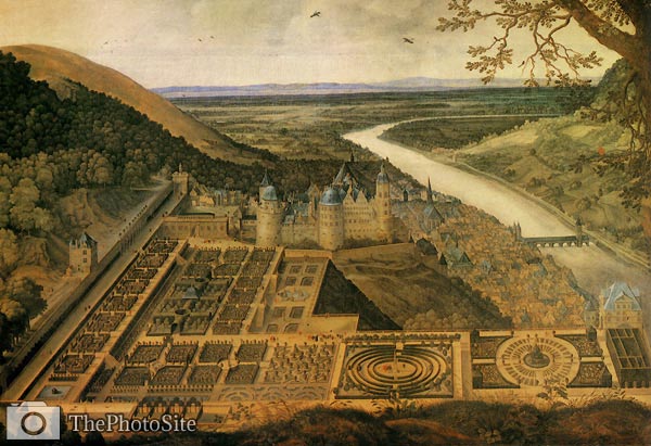 View of Hortus Palatinus by Jaques Fouequiere - Click Image to Close