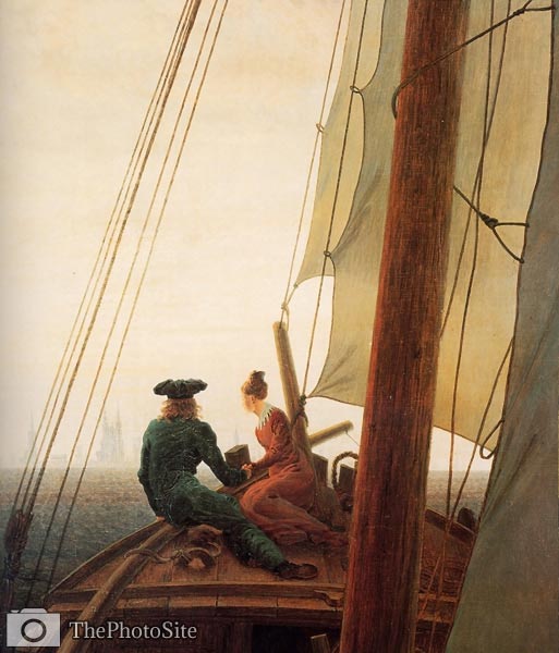 Sailing ship Caspar David Friedrich - Click Image to Close