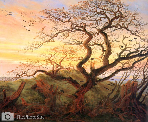 The crows Tree Caspar David Friedrich - Click Image to Close
