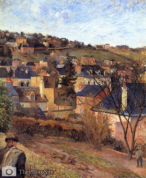 Blue Roofs, Rouen Paul Gauguin - Click Image to Close