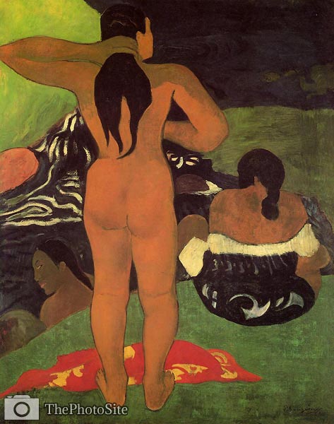 Tahitian Women Bathing Paul Gauguin - Click Image to Close
