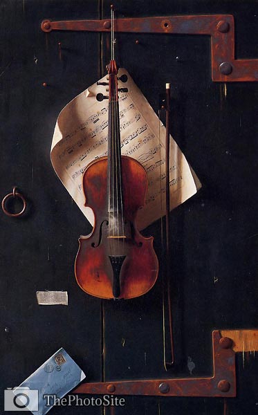 The Old Violin William Harnett - Click Image to Close