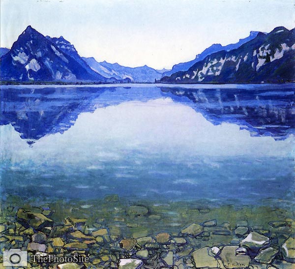 Lake Thun Landscape Ferdinand Hodler - Click Image to Close
