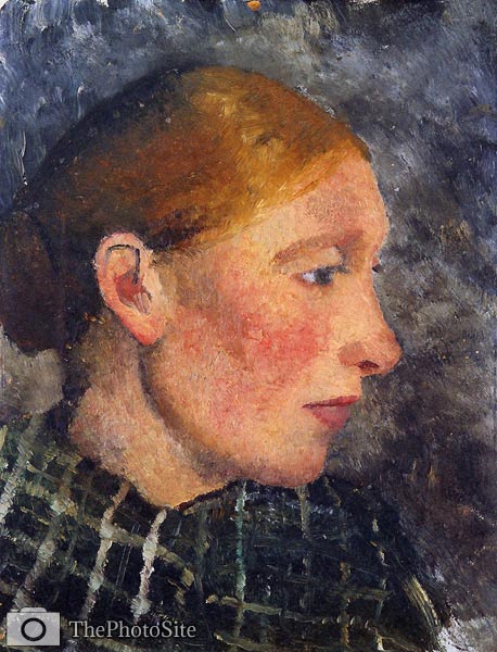 Head of a peasant woman Paula Becker Modersohn - Click Image to Close