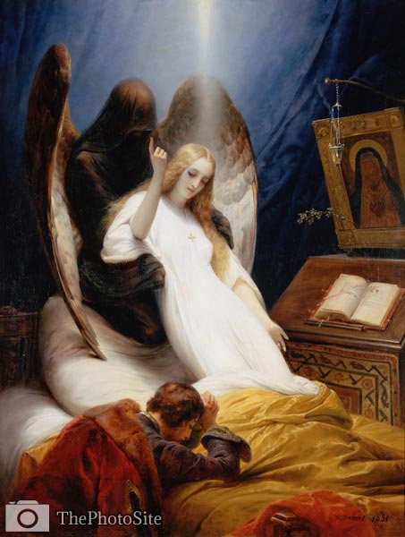 The Angel of Death Emil-Jean-Horace Vernet - Click Image to Close