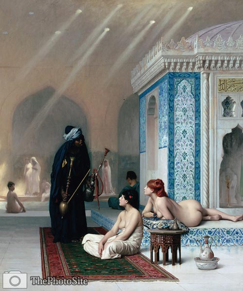 Pool in a Harem copy Jean-Leon Gerome - Click Image to Close