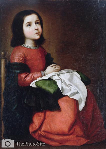 The Childhood of the Virgin Francisco de Zurbaran - Click Image to Close