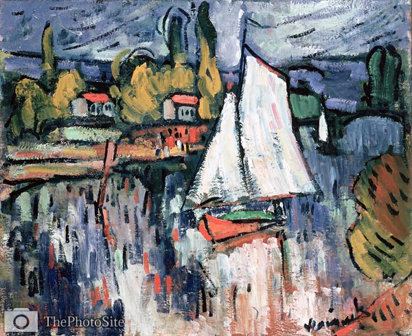 View of the Siene Maurice de Vlaminck - Click Image to Close
