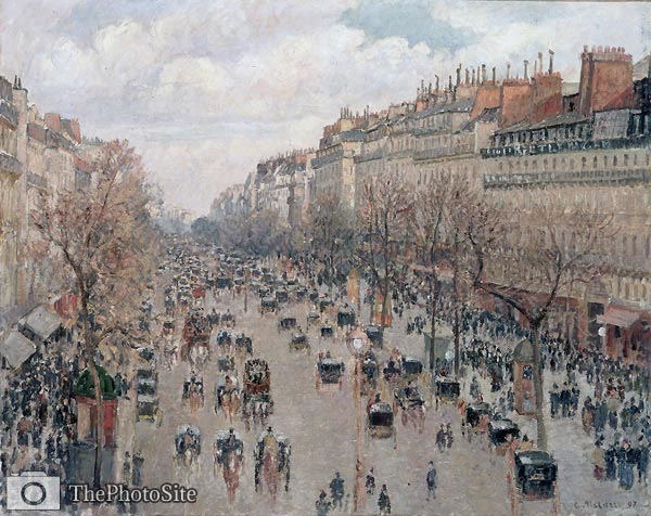 Boulevard Monmartre in Paris Camille Pissarro - Click Image to Close