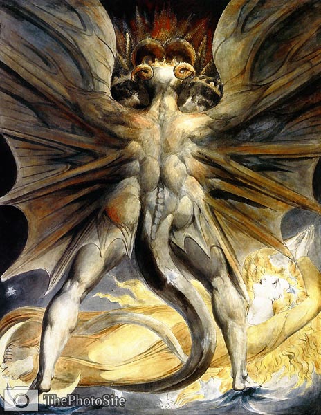 The Great Red Dragon by William Blake - Click Image to Close
