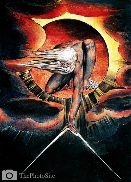 The Ancient of Days aka God as an Architect William Blake - Click Image to Close