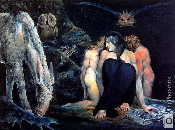 Night of Enitharmons Joy William Blake - Click Image to Close