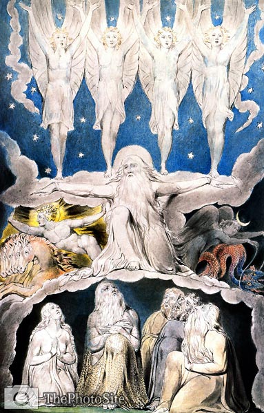 When the Morning Stars Sang Together William Blake - Click Image to Close