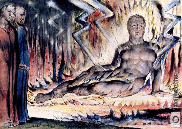 Capaneus the Blasphemer William Blake - Click Image to Close