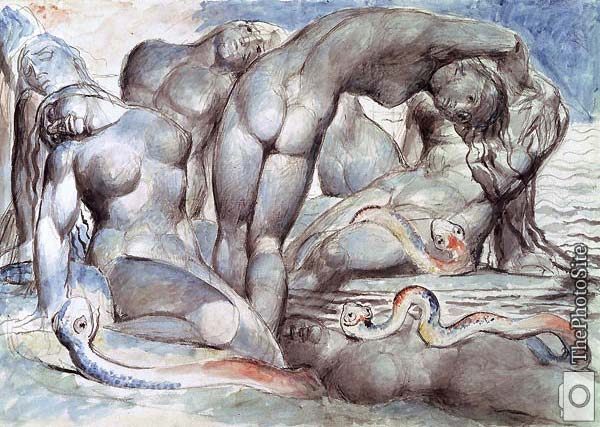 Divine Comedy The Punishment of the Thieves William Blake - Click Image to Close