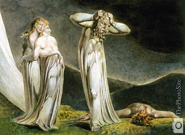 Lamech and his Two Wives William Blake - Click Image to Close