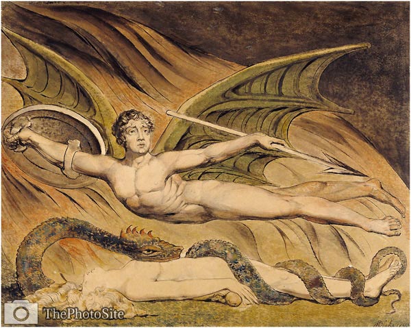 Satan exulting over Eve William Blake - Click Image to Close