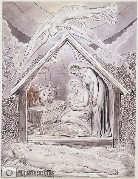 On the Morning of Christ's Nativity William Blake - Click Image to Close