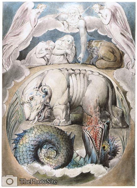 Behemoth and Leviathan William Blake - Click Image to Close