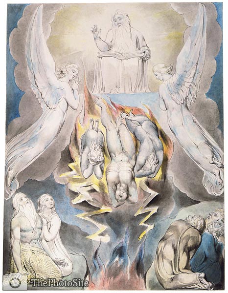 The Fall of Satan William Blake - Click Image to Close