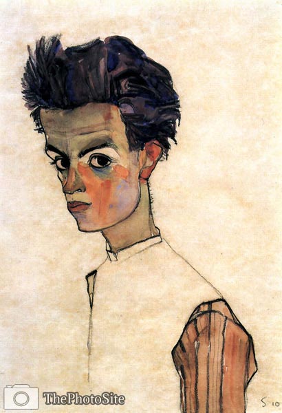 Selfportrait Egon Schiele - Click Image to Close