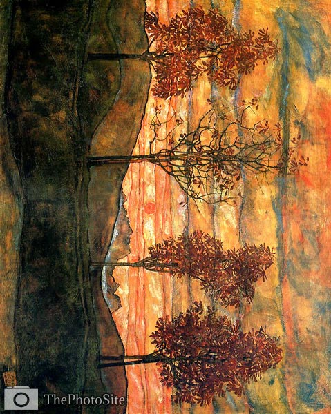 Four Trees Egon Schiele - Click Image to Close