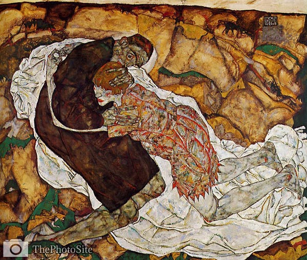 Death and the Maiden Egon Schiele - Click Image to Close