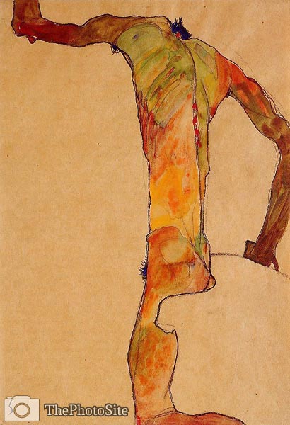 Male Nude Egon Schiele - Click Image to Close