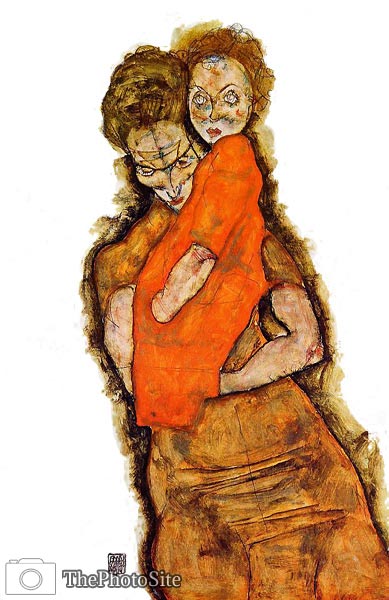 Mother and Child Egon Schiele - Click Image to Close