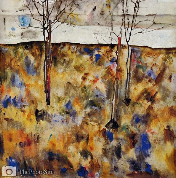 Winter Trees Egon Schiele - Click Image to Close