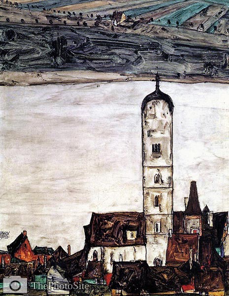 Church in Stein on the Danube Egon Schiele - Click Image to Close
