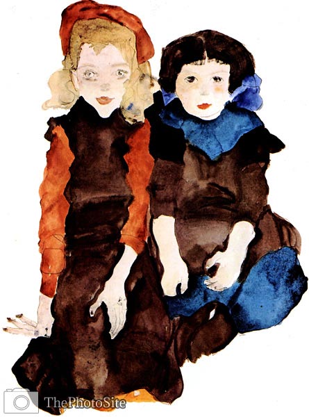 Girl Egon Schiele - Click Image to Close