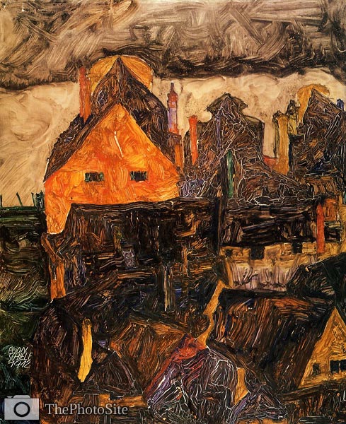 The Old City I aka Dead City V Egon Schiele - Click Image to Close