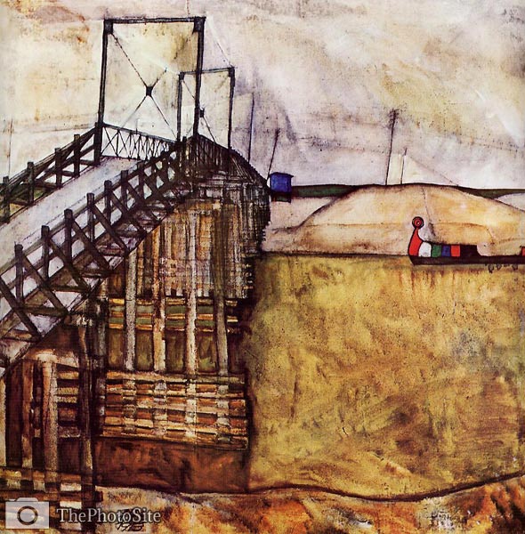 The bridge Egon Schiele - Click Image to Close