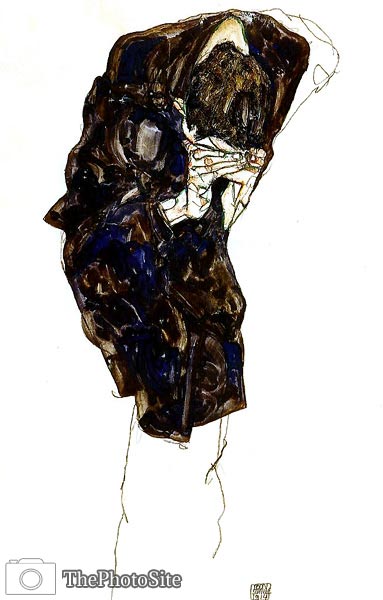 Man Bencind Down Deeply Egon Schiele - Click Image to Close