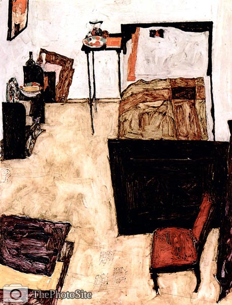 Egon schieles living room in neulengbach Egon Schiele - Click Image to Close