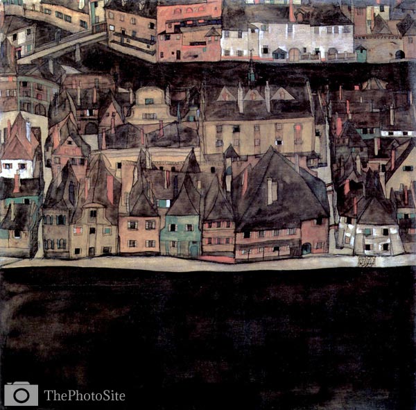 Small town Egon Schiele - Click Image to Close