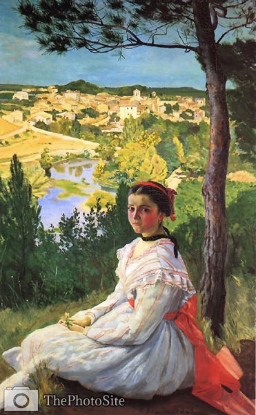 View of the village Frederic Bazille - Click Image to Close