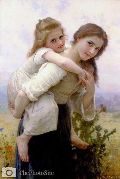 Not too much to carry William-Adolphe Bouguereau - Click Image to Close