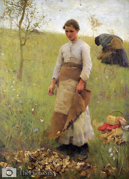 The stone pickers George Clausen - Click Image to Close
