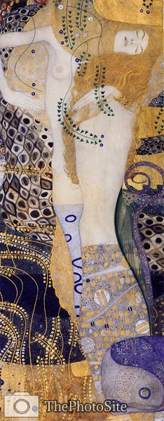 Water Serpents I Gustav Klimt - Click Image to Close