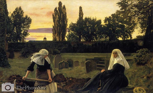 The Vale of Rest John Everett Millais - Click Image to Close