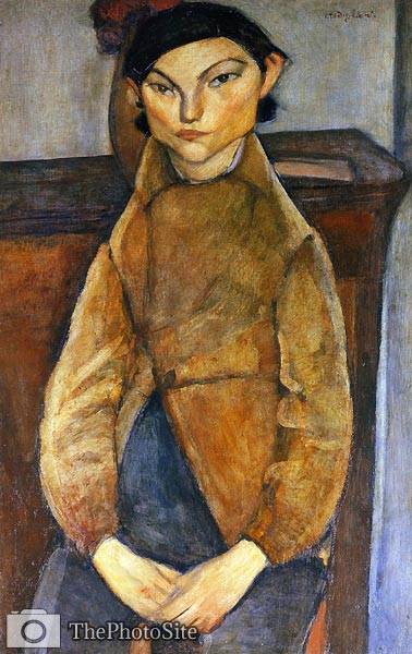 Young gypsy Amedeo Modigliani - Click Image to Close