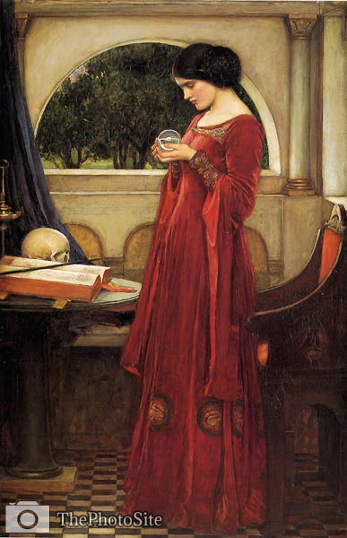 The Crystal Ball J.W. Waterhouse - Click Image to Close