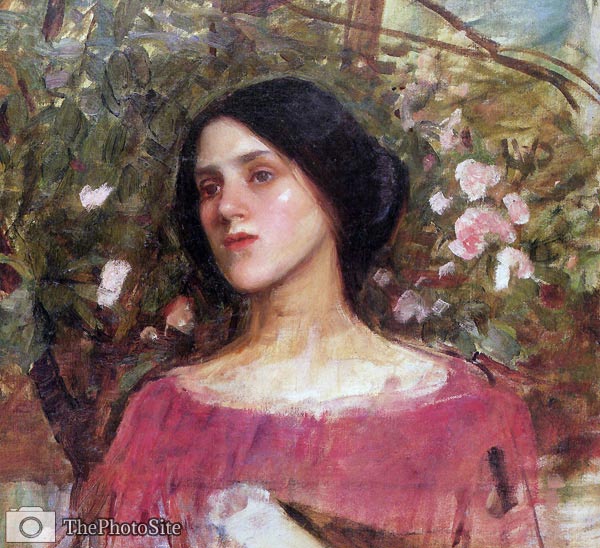The Rose Bower J.W. Waterhouse - Click Image to Close
