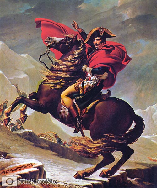 Napoleon Crossing the Alps Jacques-Louis David - Click Image to Close