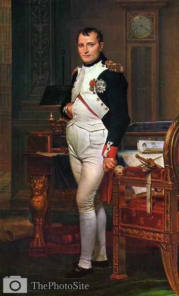 Napoleon in his study Jacques-Louis David - Click Image to Close