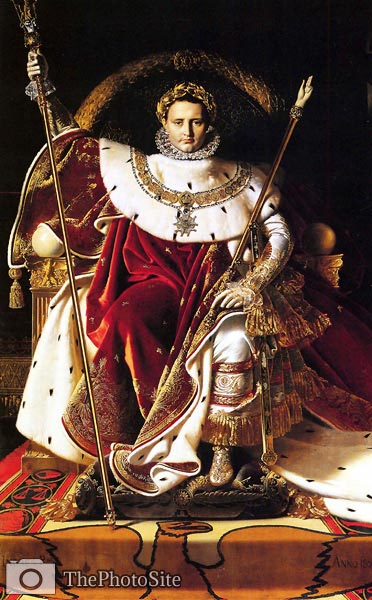 Napoleon I on his Imperial Throne Jean Auguste Dominique Ingres - Click Image to Close