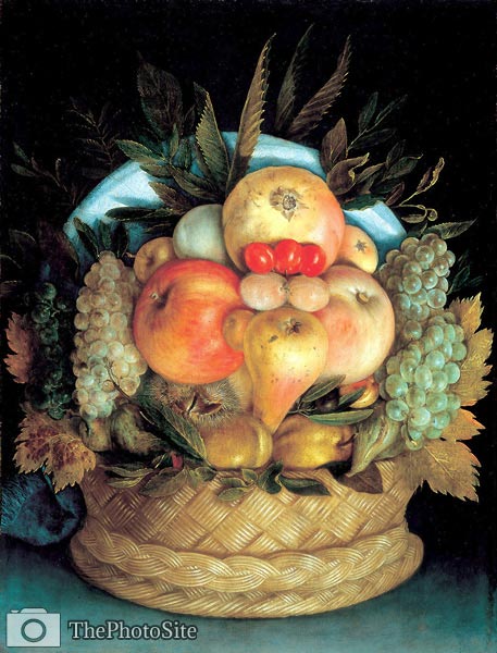Head with Fruit Basket Giuseppe Arcimboldo - Click Image to Close